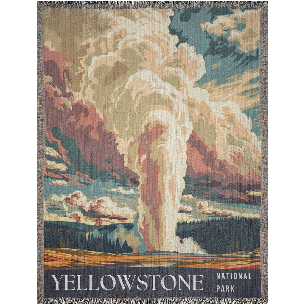 Yellowstone National Park WPA Woven Blanket