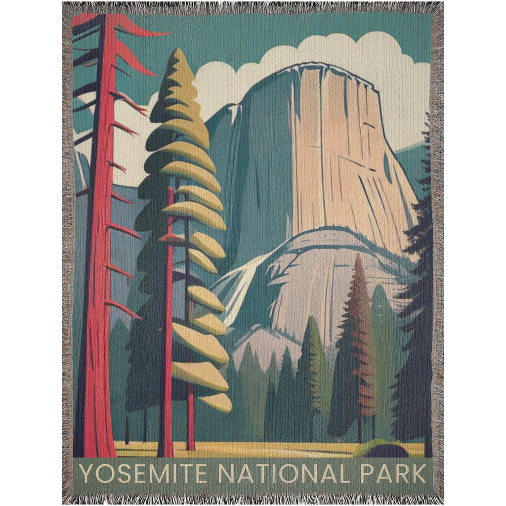 Yosemite National Park WPA Woven Blanket