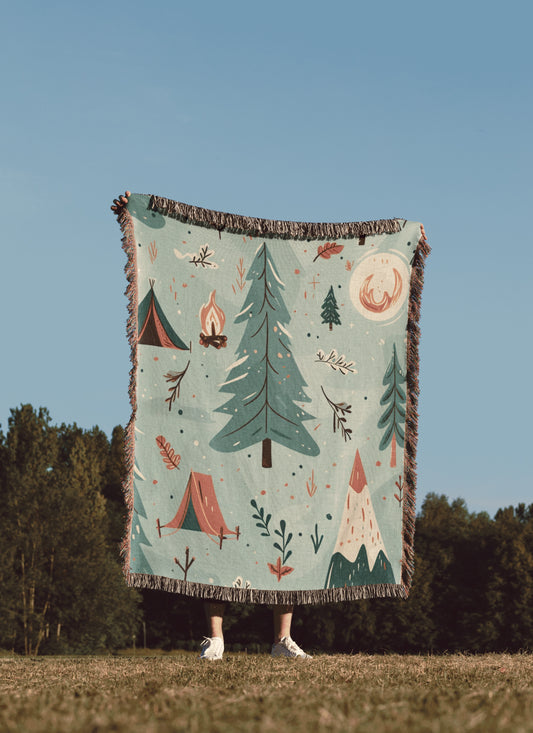 Woodland Retreat Woven Blanket