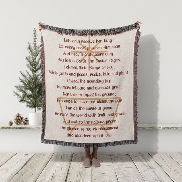 Joy to The World Christmas Hymn Blanket