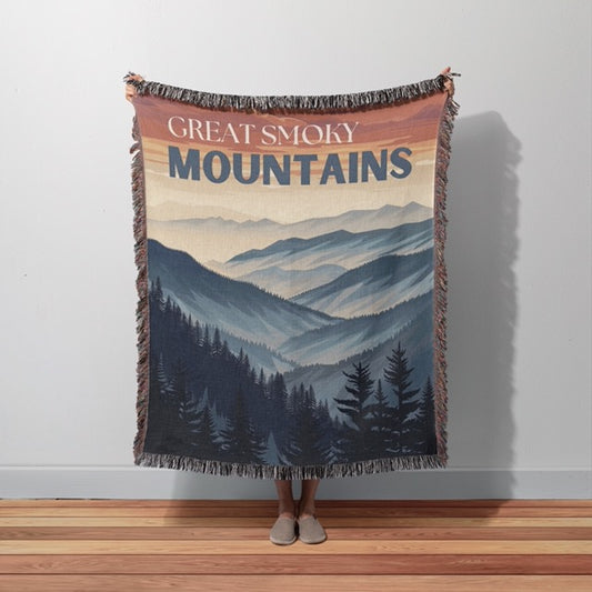 Great Smoky Mountains WPA Woven Blanket