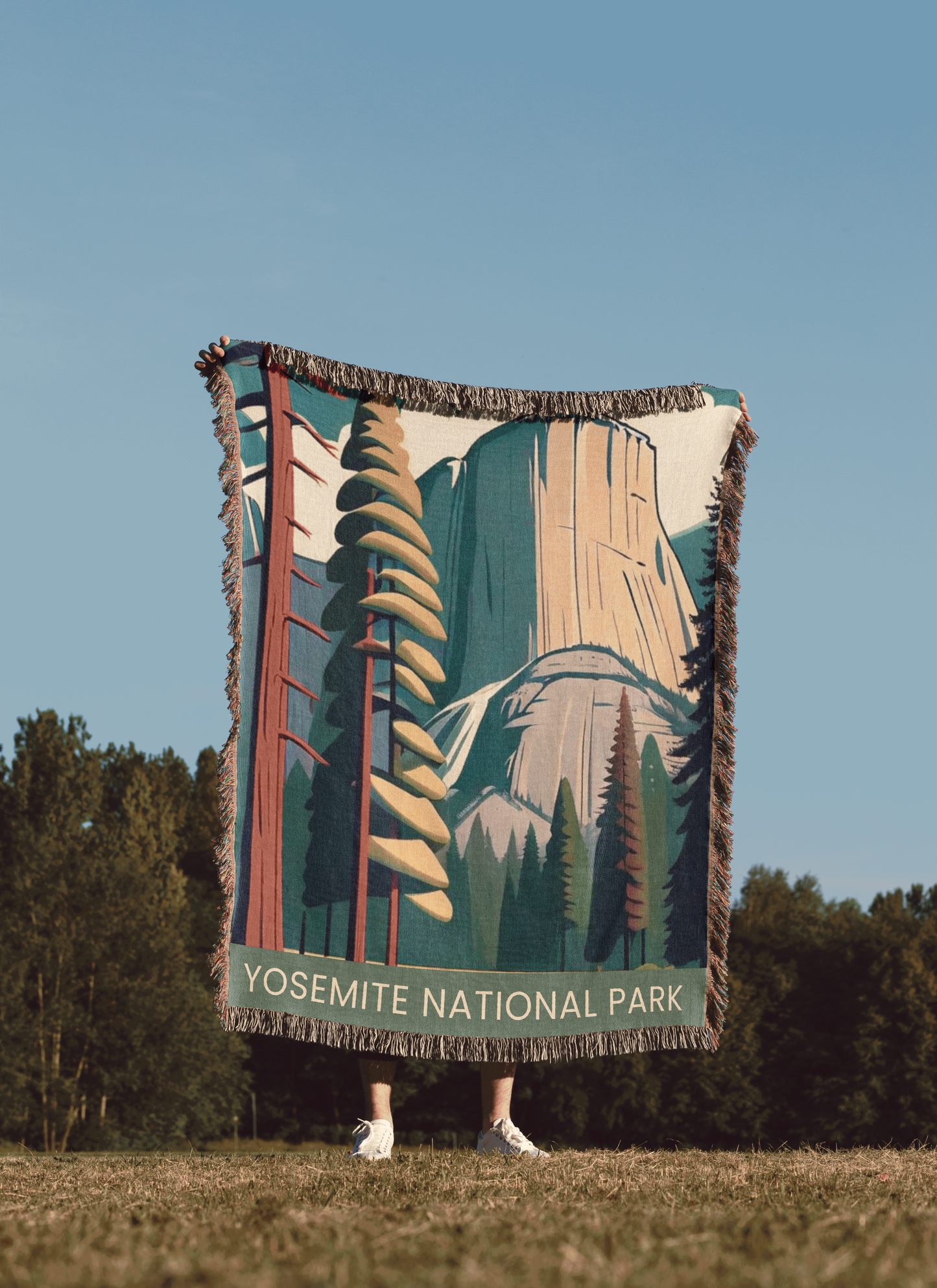 Yosemite National Park WPA Woven Blanket