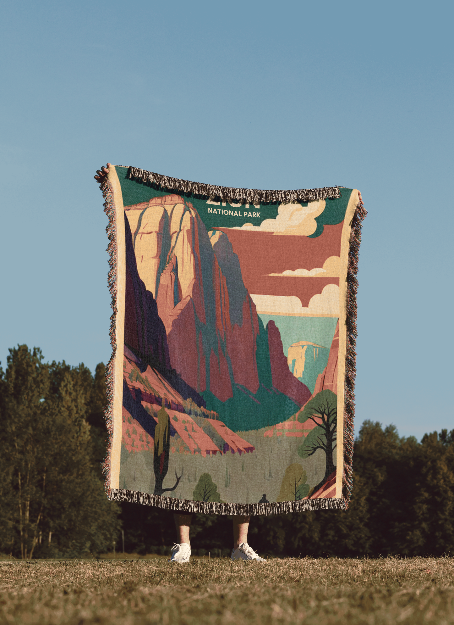 Zion National Park WPA Woven Blanket