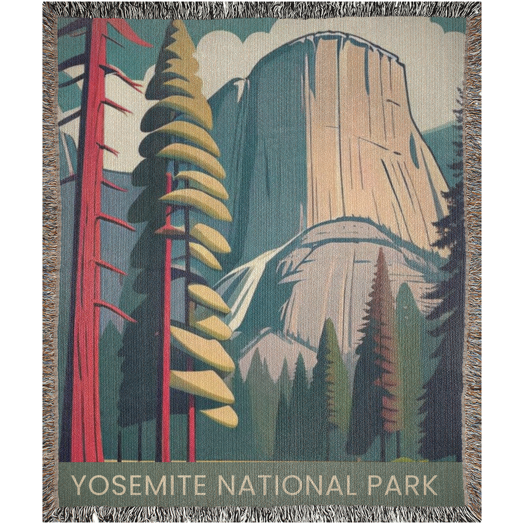 Yosemite National Park WPA Woven Blanket