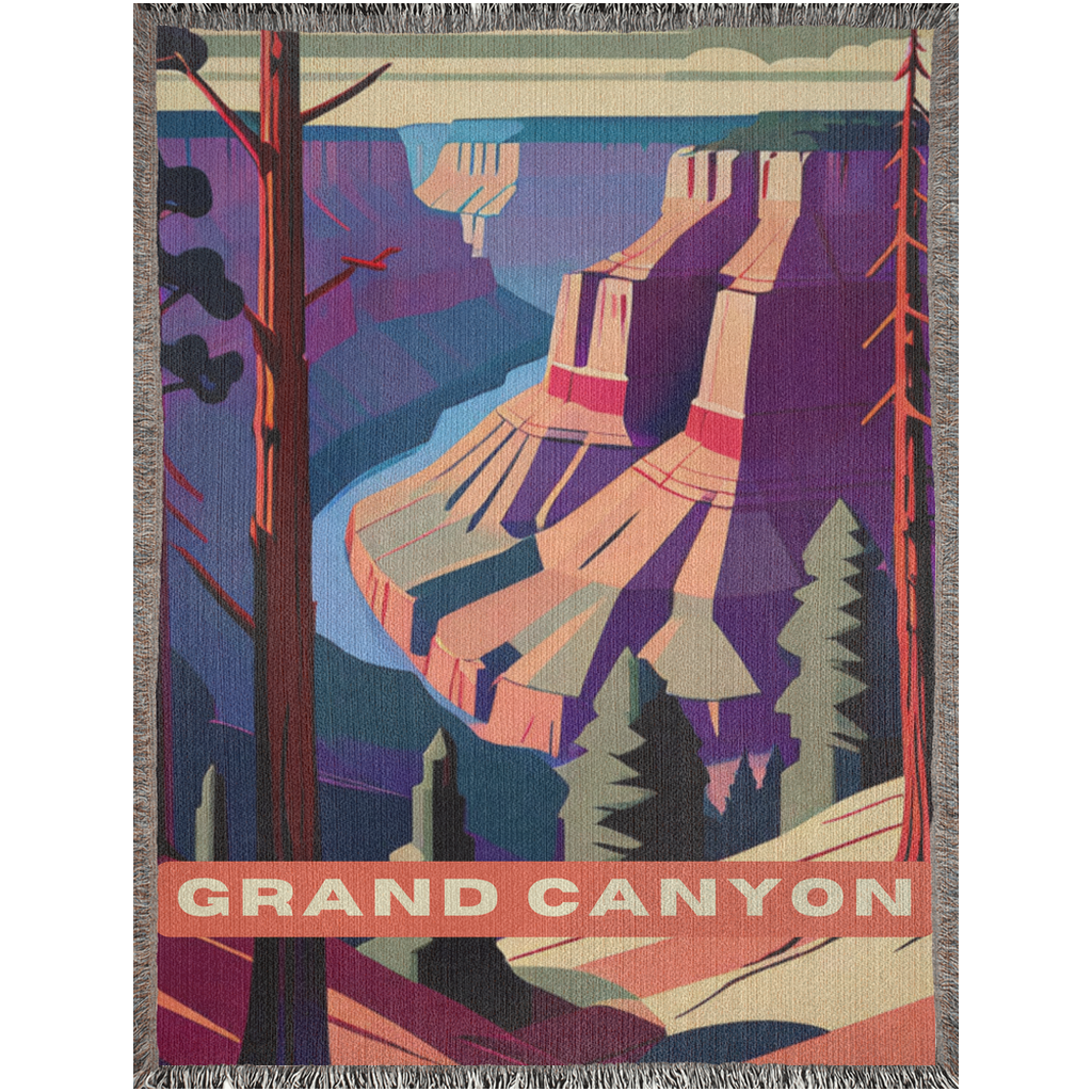 Grand Canyon National Park WPA Woven Blanket