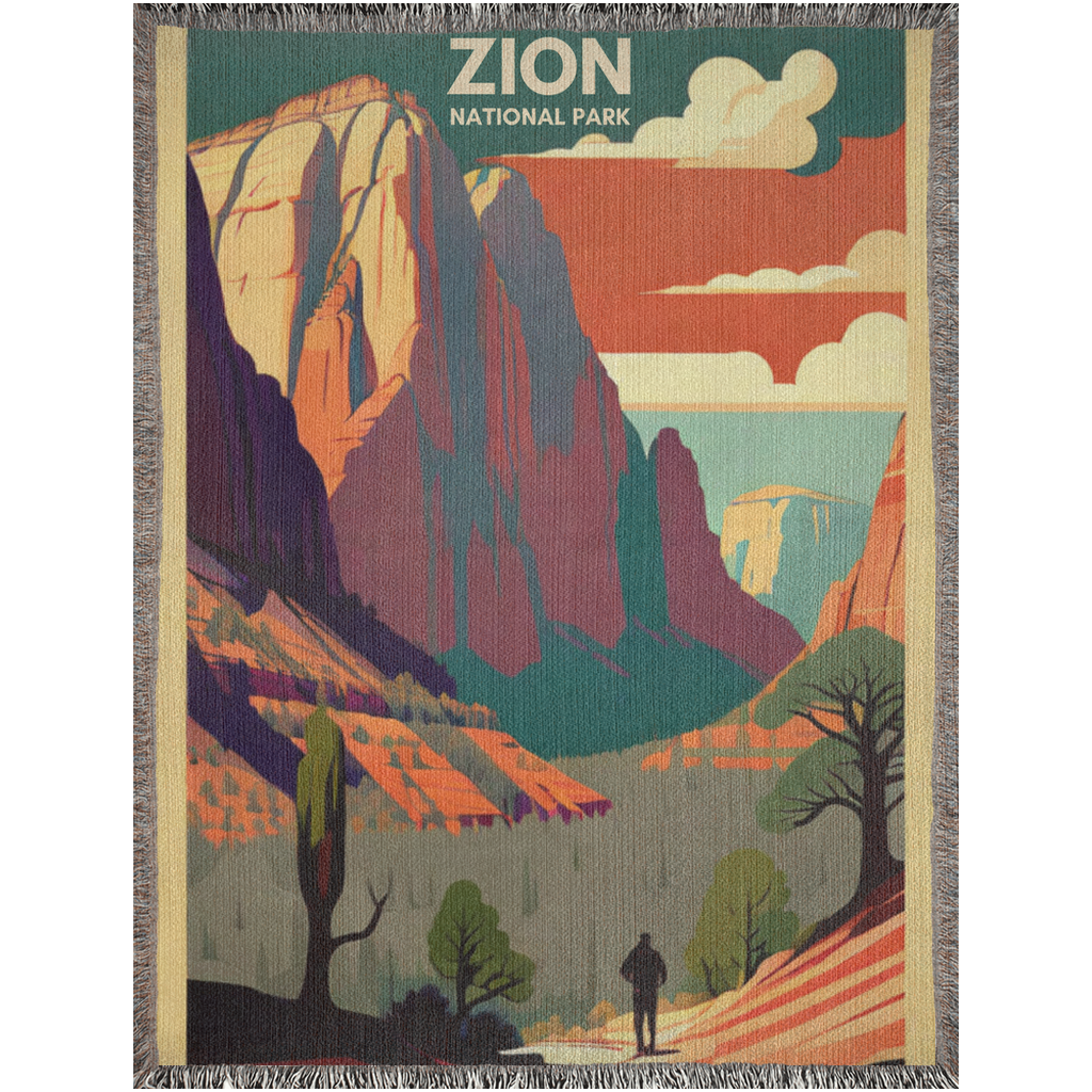 Zion National Park WPA Woven Blanket